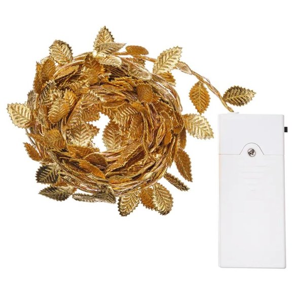 IKEA STRALA LED string light garland, gold leaf - Picture 7 of 15
